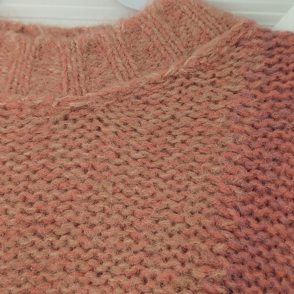 NWOT Free People Domino Prairie Sunset Alpaca Wool Blend Sweater - Picture 7 of 9